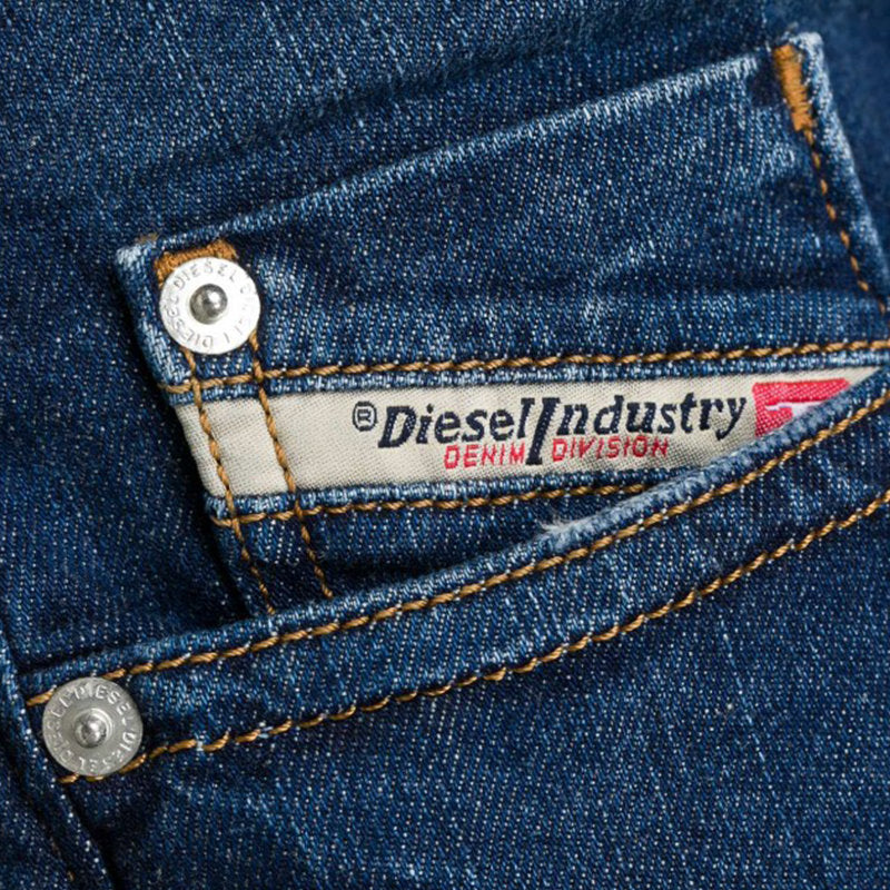 DIESEL BUSTER R4TW8 Mens Denim Jeans Regular Slim Fit Tapered Distressed Ripped