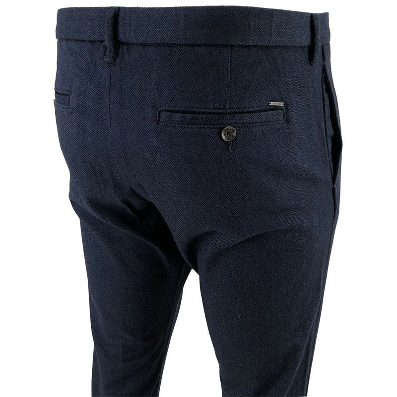 DIESEL CHI DEEP SMART 81E Mens Chino Trousers Stretch Casual Khakis Navy Pants