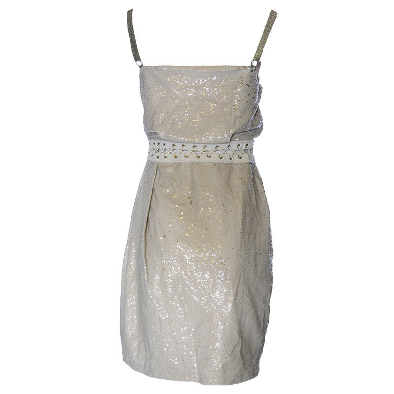 DIESEL D BOOKIE Womens Dress Sleeveless Midi Shiny Summer Party Wear Pink Dress