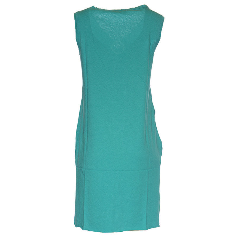 DIESEL D ISBEL Womens Dress Plain Sleeveless Green Summer Casual And Party Wears