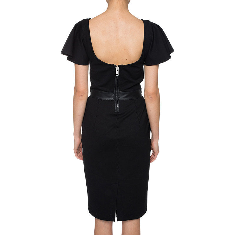 DIESEL D SONAL Womens Cut Out Detail Dress Ladies Round Neck Short Sleeve Dress