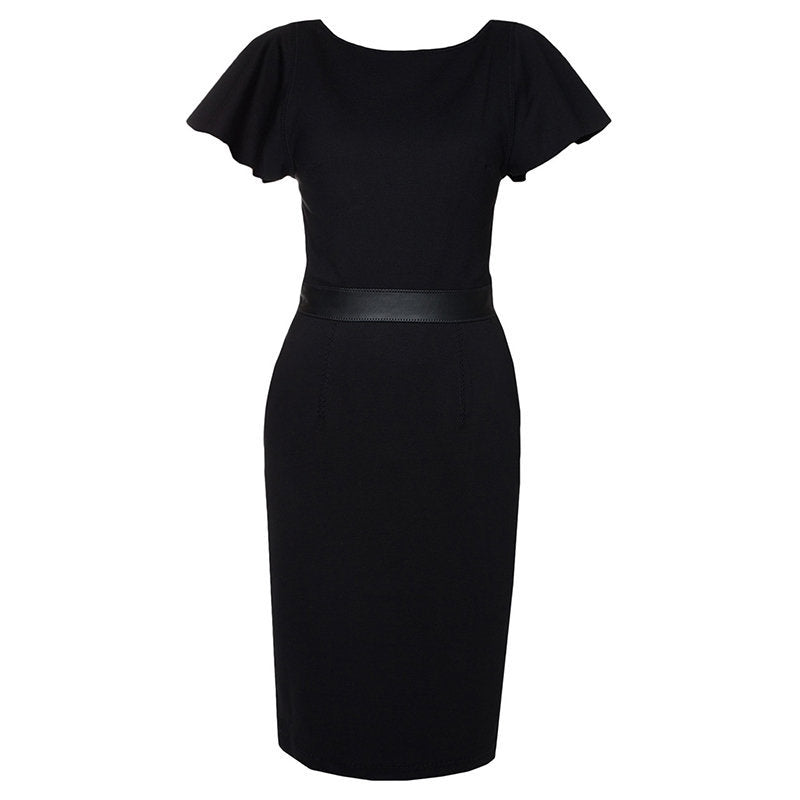 DIESEL D SONAL Womens Cut Out Detail Dress Ladies Round Neck Short Sleeve Dress