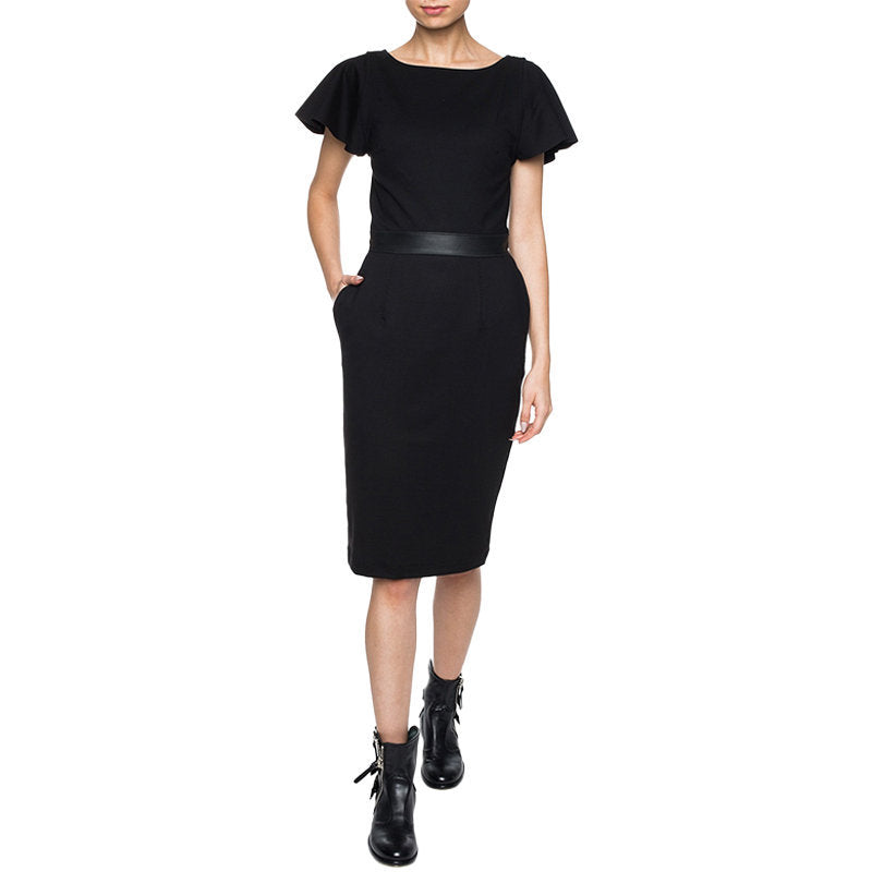 DIESEL D SONAL Womens Cut Out Detail Dress Ladies Round Neck Short Sleeve Dress