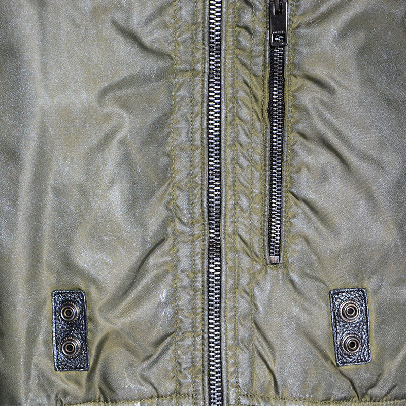 DIESEL J ZEALAND Mens Bomber Jacket Padded Quilted Winter Outwear Casual Coat