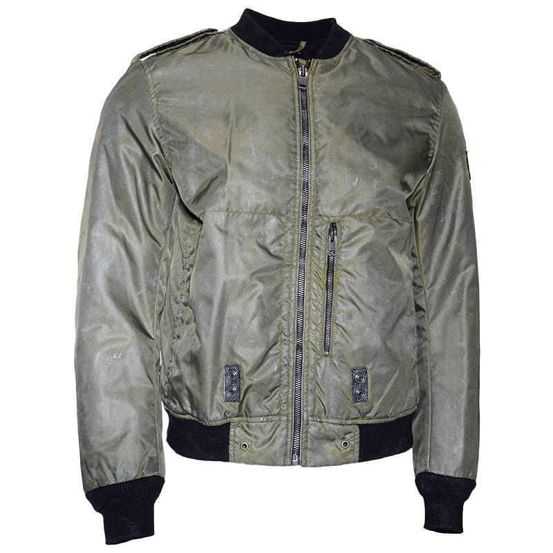 DIESEL J ZEALAND Mens Bomber Jacket Padded Quilted Winter Outwear Casual Coat