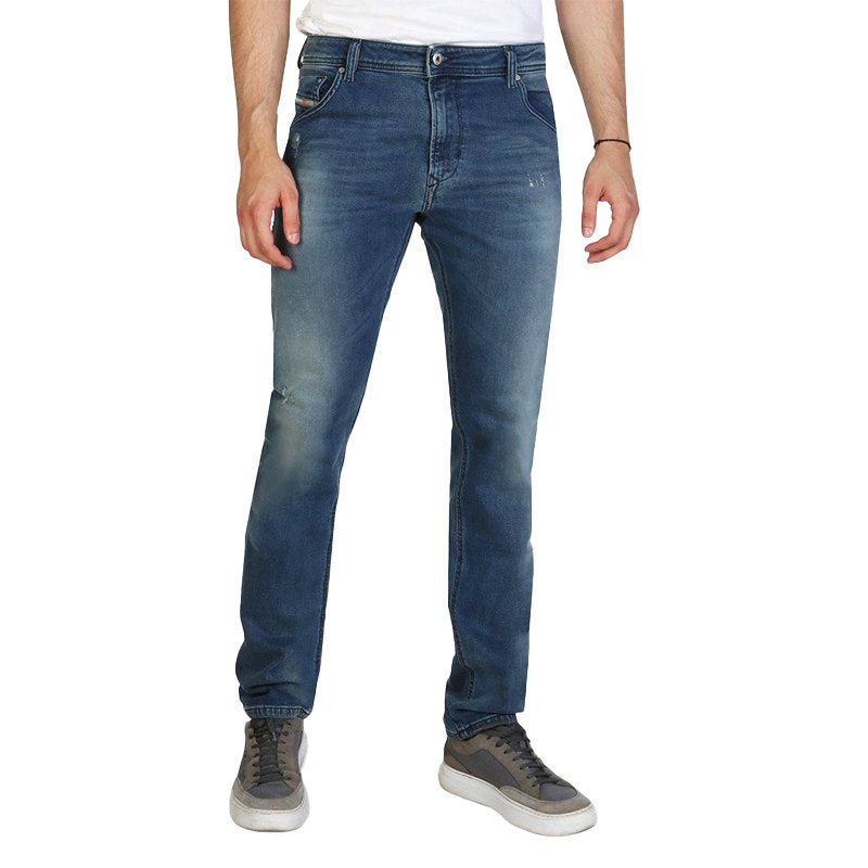 DIESEL KRAYVER RN48V Mens Denim Jeans Regular Slim Tapered Distress Casual Jeans