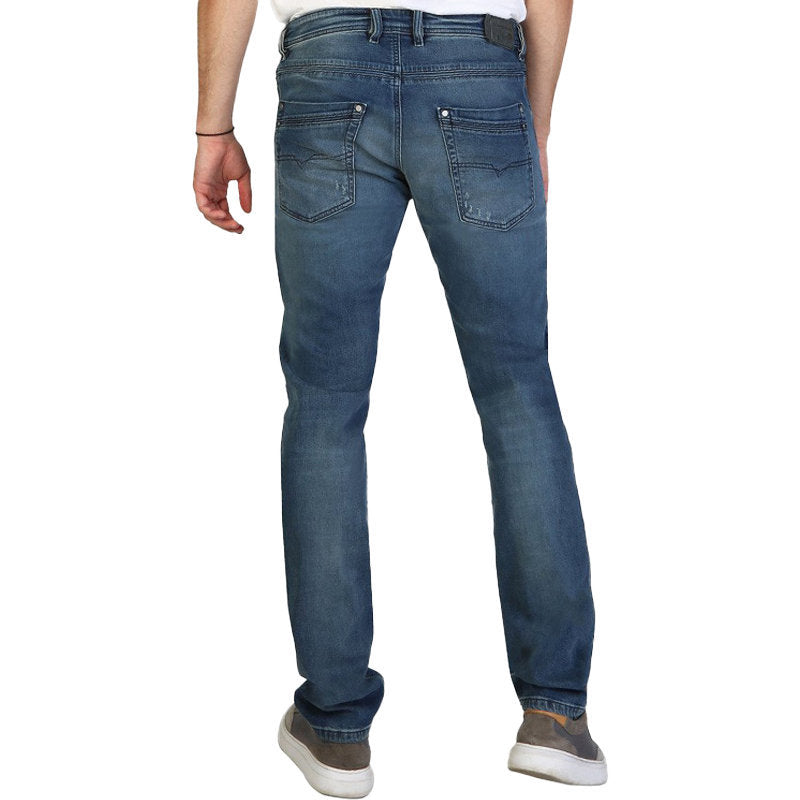 DIESEL KRAYVER RN48V Mens Denim Jeans Regular Slim Tapered Distress Casual Jeans