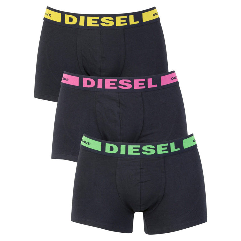 DIESEL Mens Trunks Boxer Shorts Underwear Pack of 3 High Quality Mens Trunk