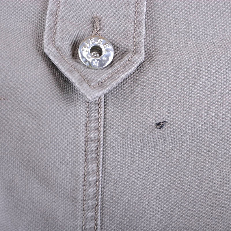 DIESEL PROTO 5 Womens Parka Jacket Padded Quilted Long Casual Winter Khaki Coat