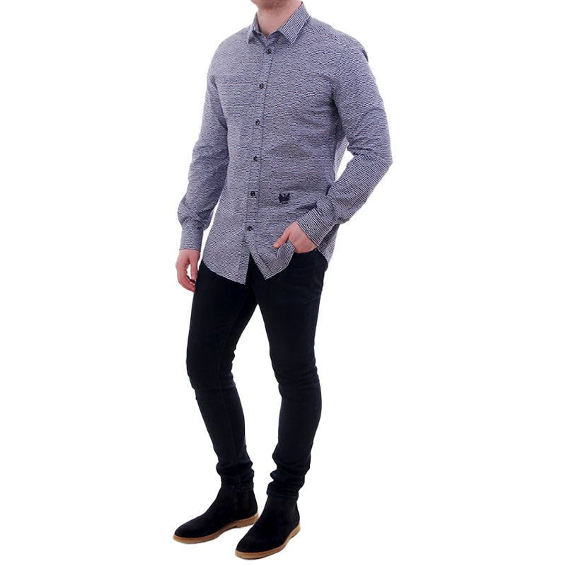 DIESEL S DUNY 100 Mens Shirt Long Sleeve Regular Fit Soft Cotton Camicia Shirt