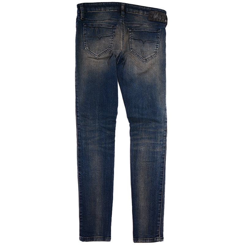 DIESEL SKINZEE LOW S R70X8 Womens Denim Jeans Casual Pant Slim Fit Blue Trouser