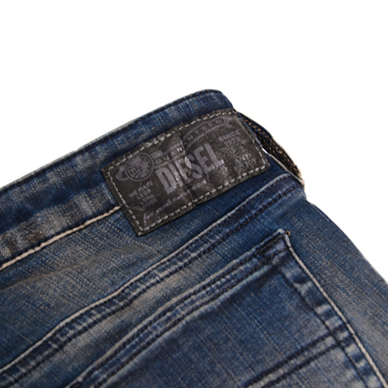 DIESEL SKINZEE LOW S R70X8 Womens Denim Jeans Casual Pant Slim Fit Blue Trouser