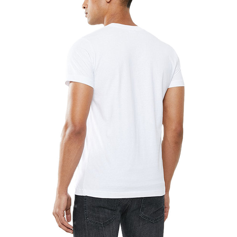 DIESEL T DIEGO B6 Mens T Shirt Crew Neck Short Sleeve Casual Cotton Tee White