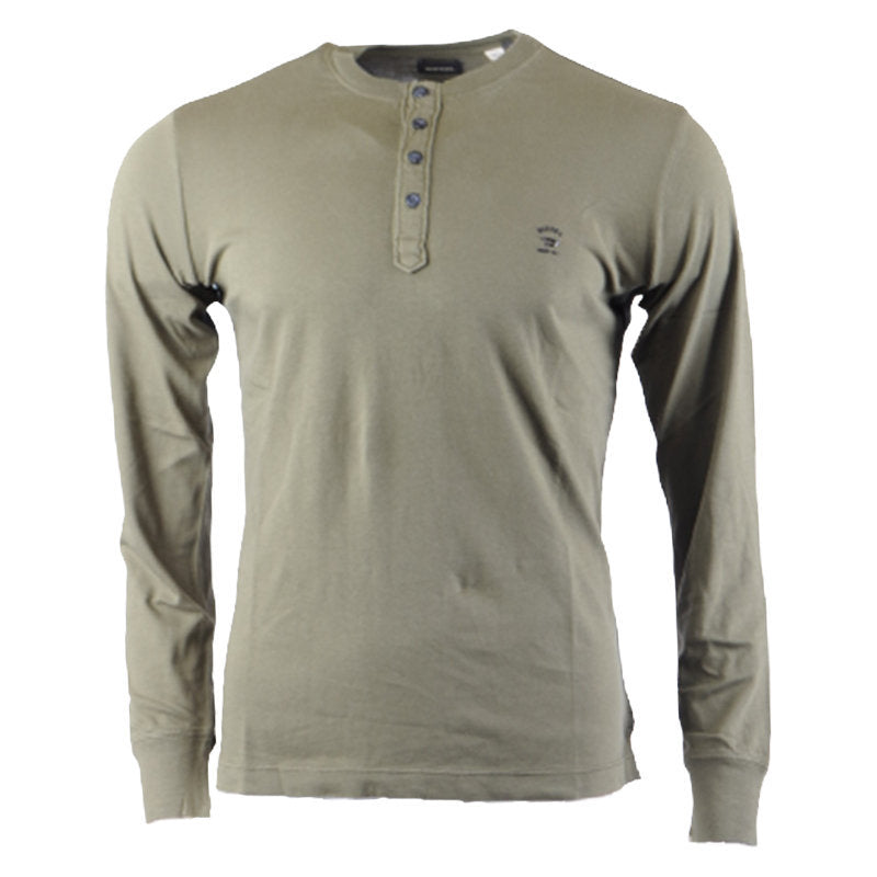 DIESEL T MELETIOS Mens T Shirt Crew Neck Long Sleeve Casual Outwear Cotton Tee
