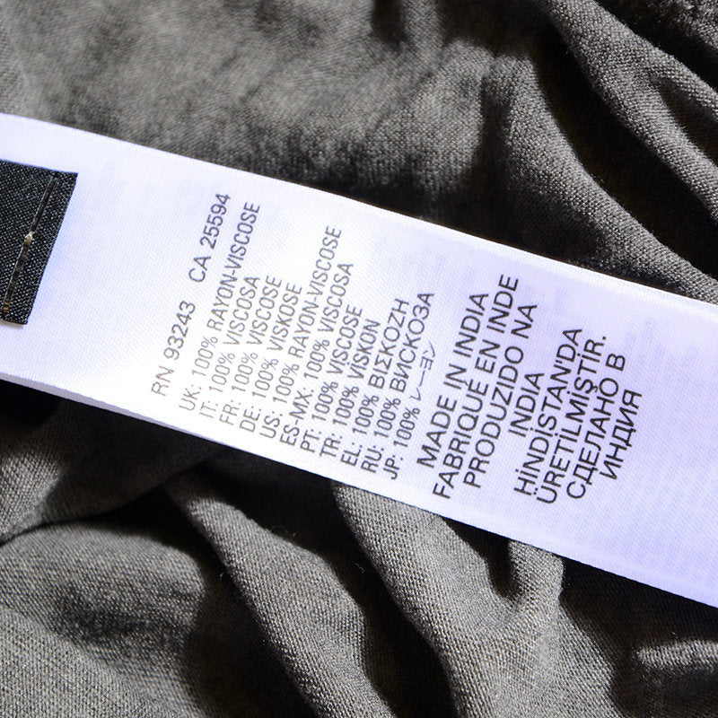 DIESEL T SAVAH A Womens Long Top Crew neck Short Sleeve Rayon Viscose Grey Dress