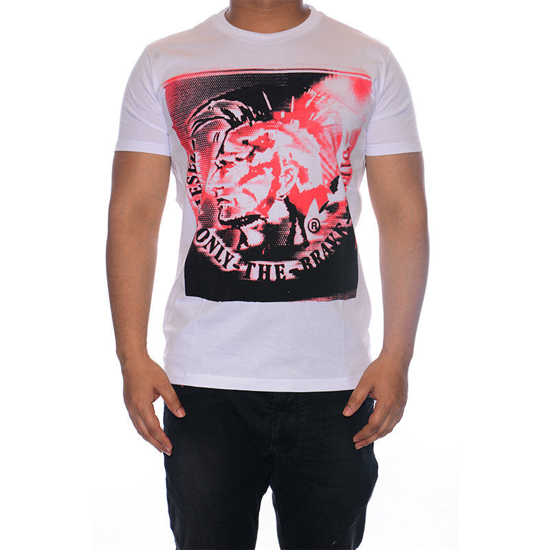 DIESEL T9 MOHICAN 0W91B Mens T Shirt Crew Neck Short Sleeve Casual Cotton Tee