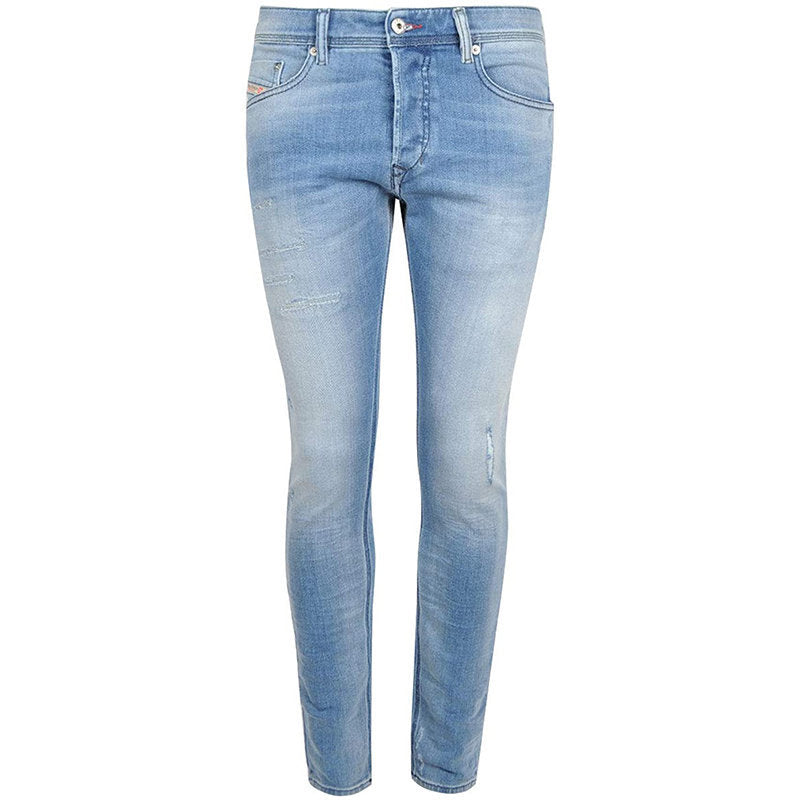DIESEL TEPPHAR 084GI Mens Denim Jeans Slim Fit Tapered Distressed Casual Pants