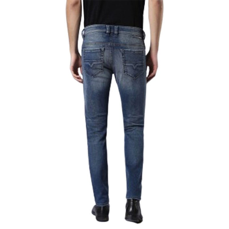 DIESEL THOMMER 084EA Mens Denim Jeans Stretch Slim Fit Skinny Lyocell Blue Pants