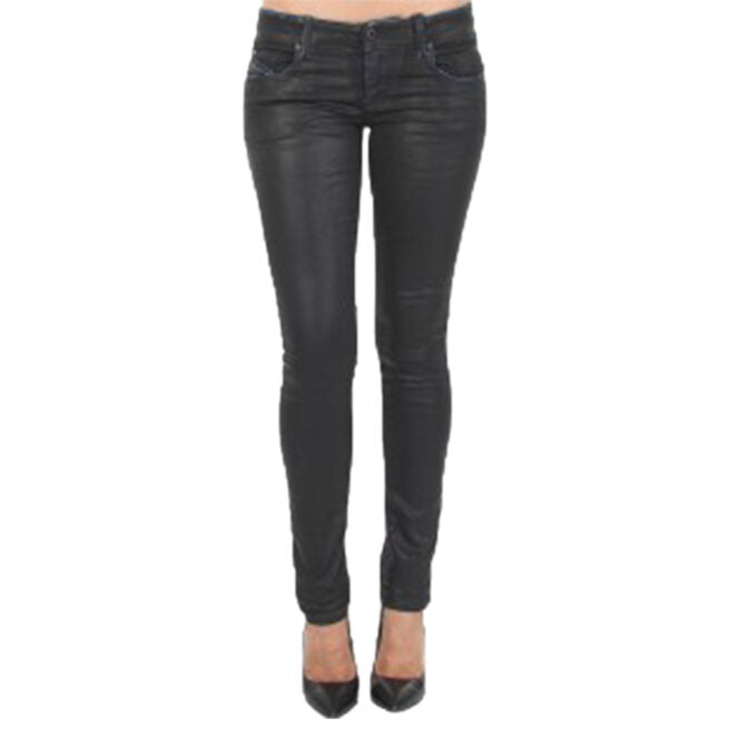 DIESEL GRUPEE NE 0676K Womens Denim Sweat Jogg Jeans Slim Fit Skinny