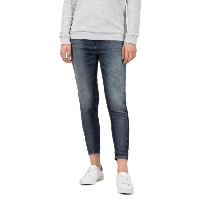 DIESEL CANDYS NE 069BC Womens Denim Sweat Jogg Jeans Slim Fit Carrot Leg