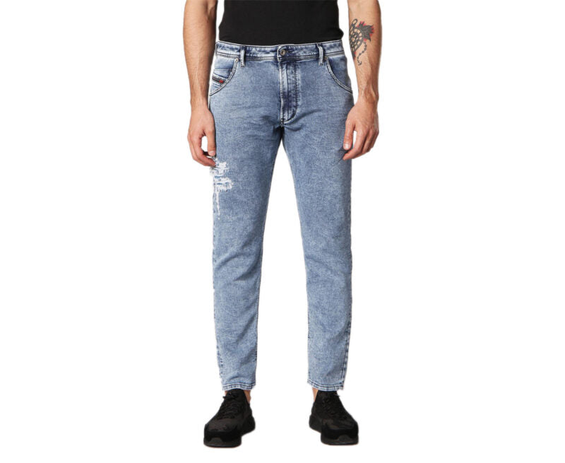 DIESEL KROOLEY T 084PV Mens Jeans Sweat Jogg Pants Regular Fit Denim Trousers