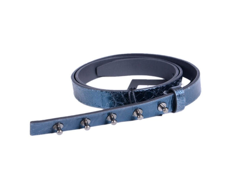 DIESEL BLACK GOLD Womens Belts Genuine Lamb Leather Made In Italy