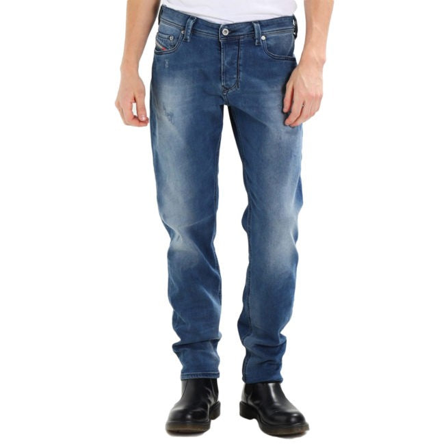 DIESEL LARKEE BEEX 084NV Mens Denim Jeans Stretch Regular Fit Tapered Leg Pants