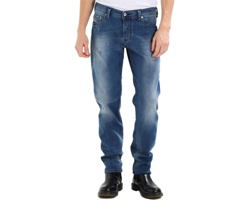 DIESEL LARKEE BEEX 084NV Mens Denim Jeans Stretch Regular Fit Tapered Leg Pants