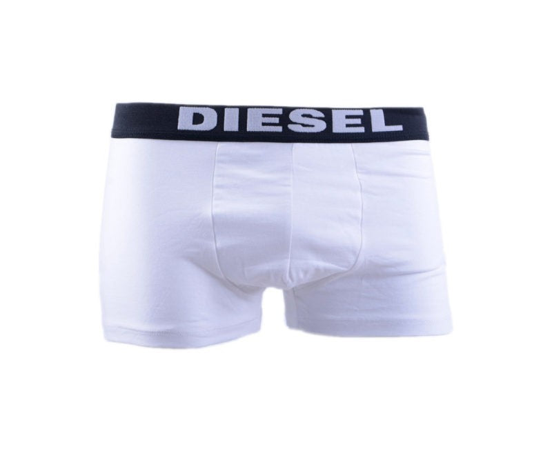 DIESEL UMBX ROCCO 2X Pack Mens Short Boxer Trunks Cotton Underwear Black & White