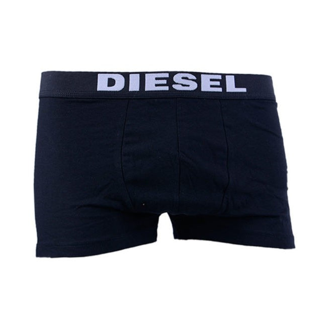 DIESEL UMBX ROCCO 2X Pack Mens Short Boxer Trunks Cotton Underwear Black & White