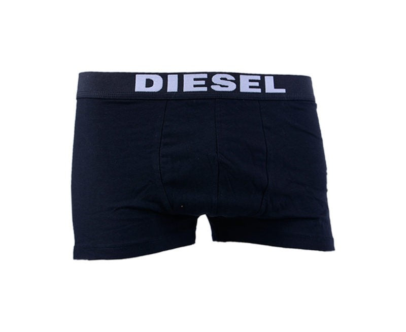 DIESEL UMBX ROCCO 2X Pack Mens Short Boxer Trunks Cotton Underwear Black & White