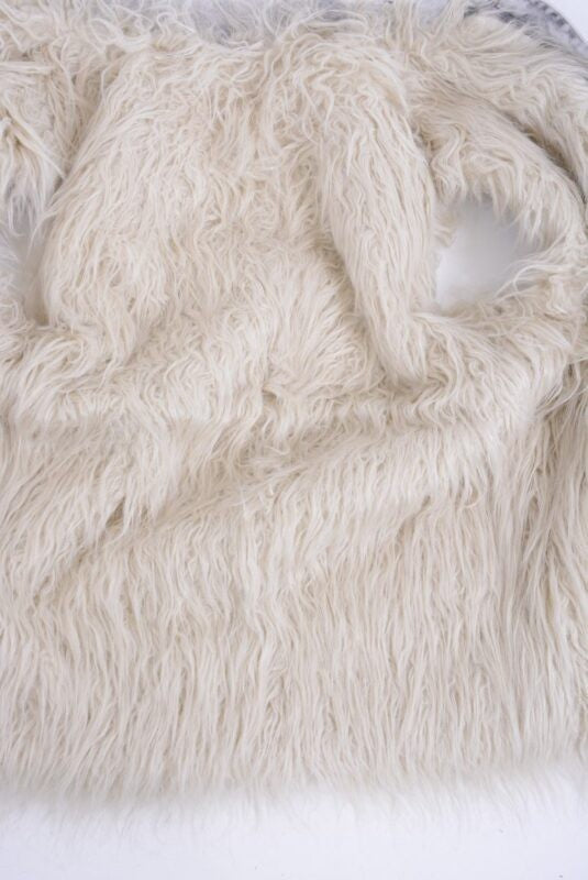 DIESEL DE-FURY 0WAJF Womens Denim Jacket Detachable Fur Sleeveless Reversible