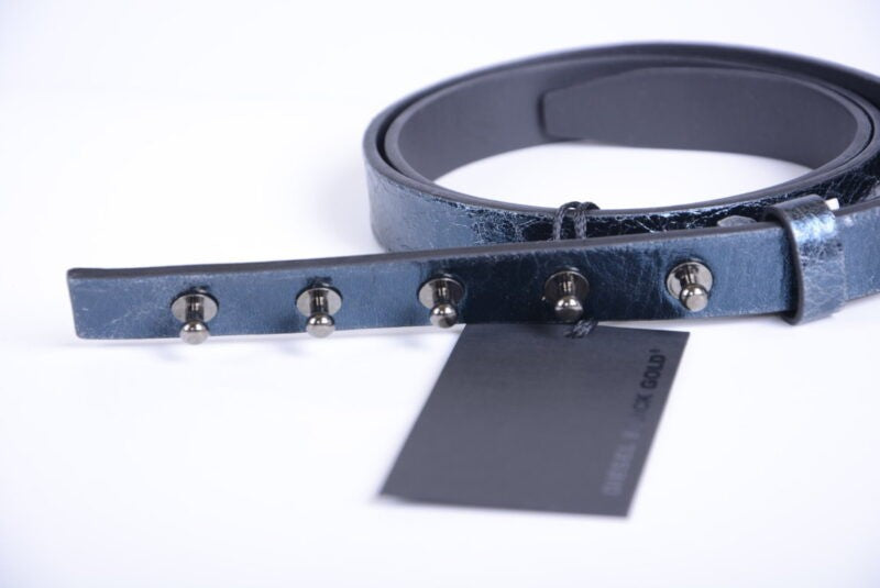 DIESEL BLACK GOLD Womens Belts Genuine Lamb Leather Made In Italy