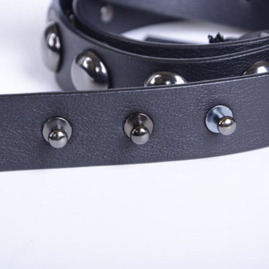 DIESEL BLACK GOLD BALCAR Womens Belts Genuine Cowhide Leather Black