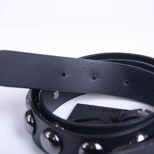 DIESEL BLACK GOLD BALCAR Womens Belts Genuine Cowhide Leather Black