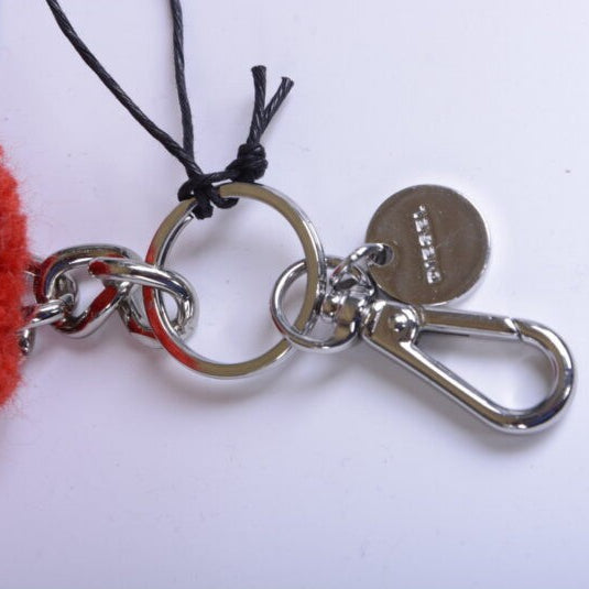 DIESEL Womens Keyring Fob Stainless Steel Ladies Girls Red Key Holder