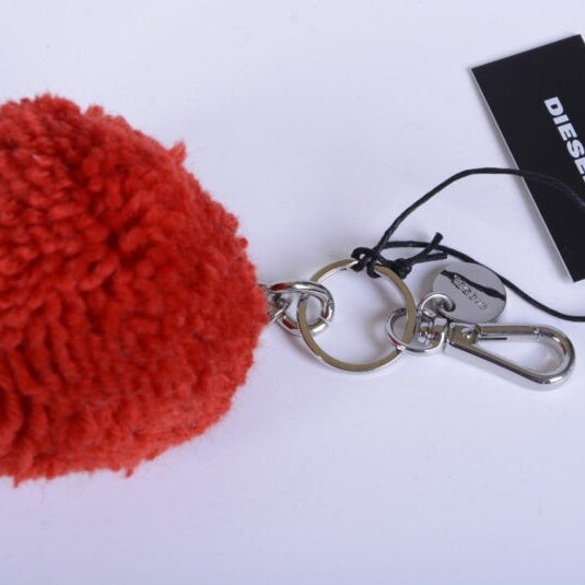 DIESEL Womens Keyring Fob Stainless Steel Ladies Girls Red Key Holder