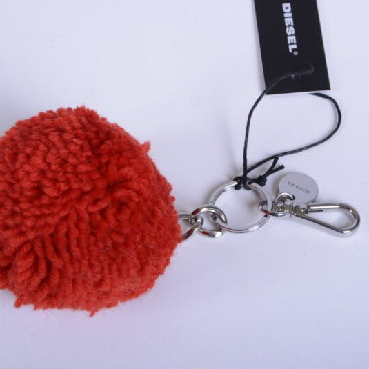 DIESEL Womens Keyring Fob Stainless Steel Ladies Girls Red Key Holder