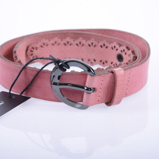 DIESEL B ALLENA X04875 Womens Belts Genuine Leather Fashion Waist Belt Pink 85cm
