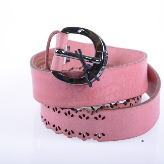 DIESEL B ALLENA X04875 Womens Belts Genuine Leather Fashion Waist Belt Pink 85cm