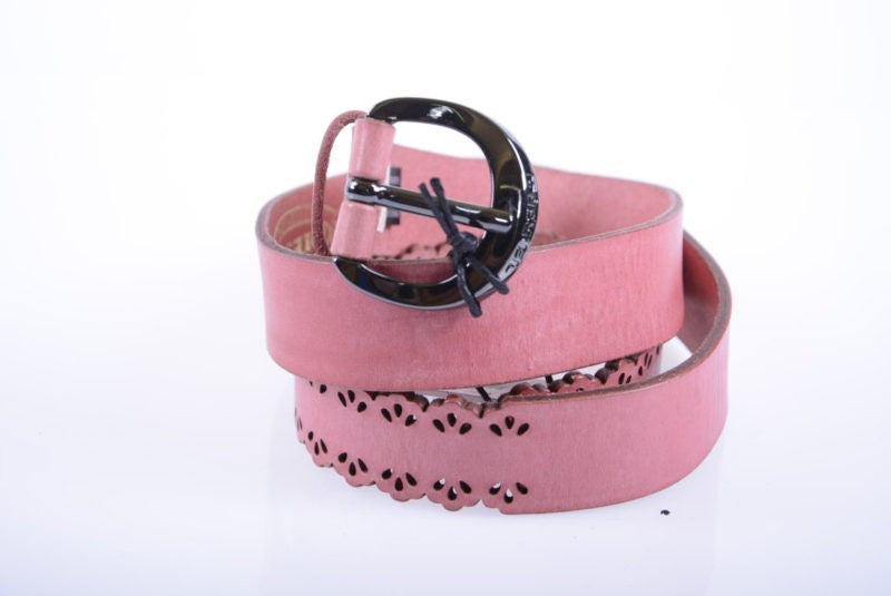 DIESEL B ALLENA X04875 Womens Belts Genuine Leather Fashion Waist Belt Pink 85cm