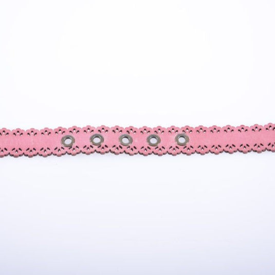 DIESEL B ALLENA X04875 Womens Belts Genuine Leather Fashion Waist Belt Pink 85cm