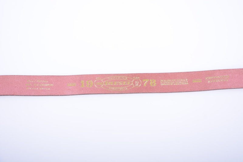 DIESEL B ALLENA X04875 Womens Belts Genuine Leather Fashion Waist Belt Pink 85cm