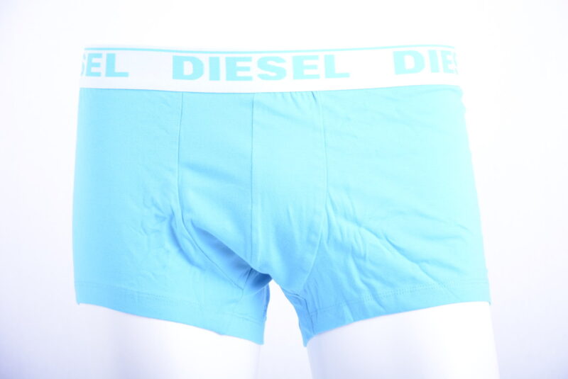 DIESEL Mens Boxer Trunks Fresh & Bright 3X Pack Cotton Underwear Blue Shorts