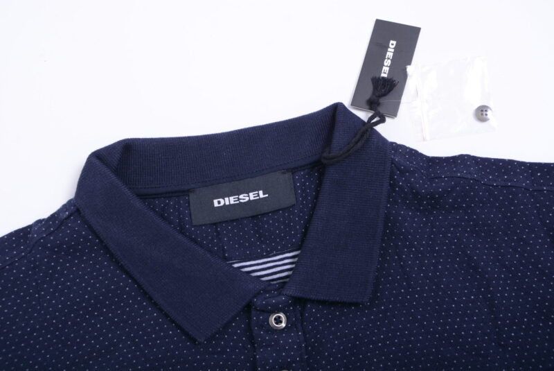 DIESEL Mens Polo Shirt Navy Black Grey Blue Classic Golf T-Shirt Size S M L XL