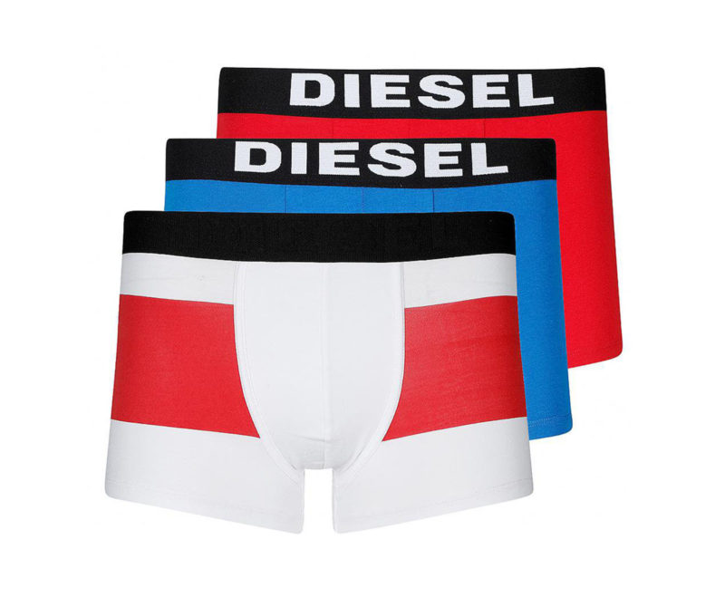 DIESEL UMBX DAMIEN Mens Boxer Trunk Cotton 3 Pack SEASONAL EDITION E7B-2971