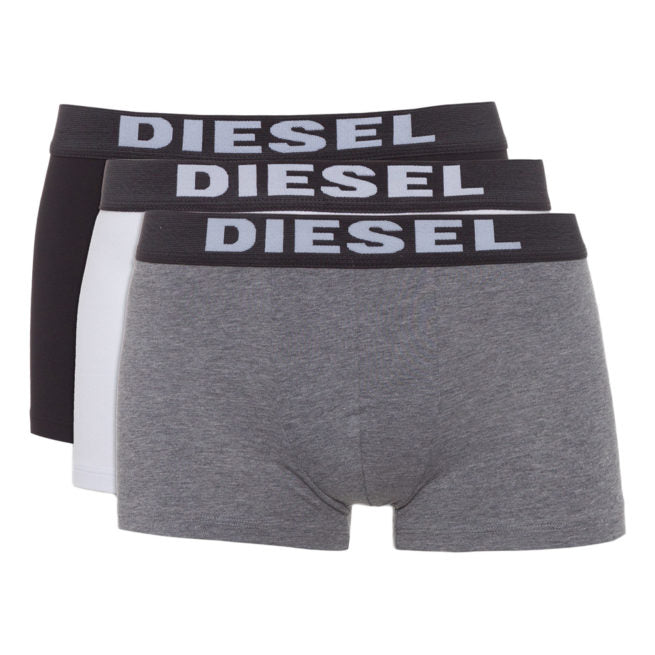 DIESEL UMBX ROCCO Mens Boxer Trunks Cotton Underwear 3X Pack Shorts