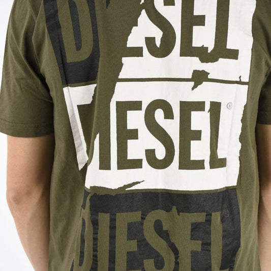 DIESEL T JUST ZC Mens T-Shirt Short Sleeve Crew Neck Casual Summer Cotton Tees